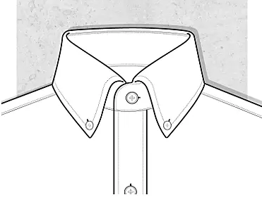 pointed-with-buttons-down