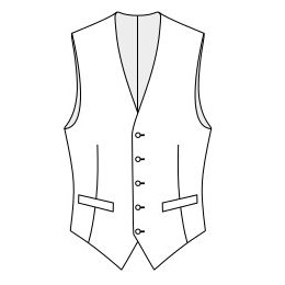 Vest (5 buttons with points) - Railynn